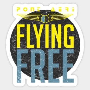 flying free pont aeri Sticker